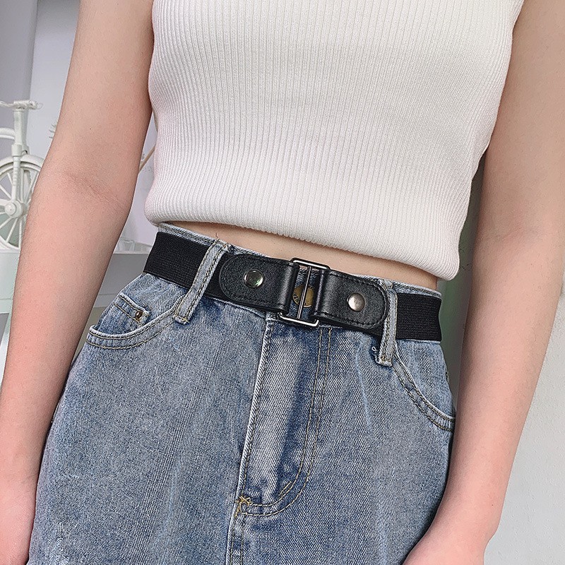 JMITHA Cinturón de cintura Sin hebilla ajustable Cinturón Elástico invisible para Pantalones de Jeans hombres y mujeres 