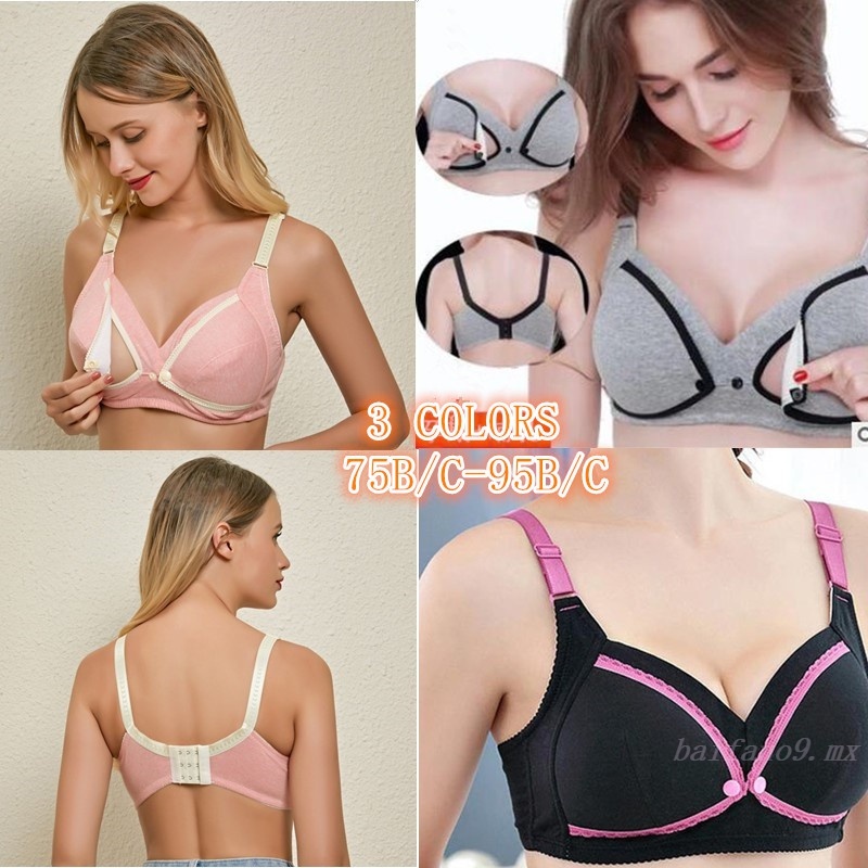 Brasier De lactancia materna con cierre Frontal Para maternidad/ropa  interior Para embarazadas De 75-95cm | Shopee México