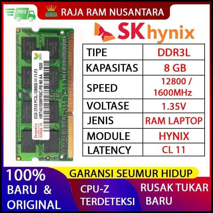 Ram Hynix Ddr3L 8Gb 1600Mhz 12800 Ori Ram portátil Ddr3 Ram Nb Ddr3