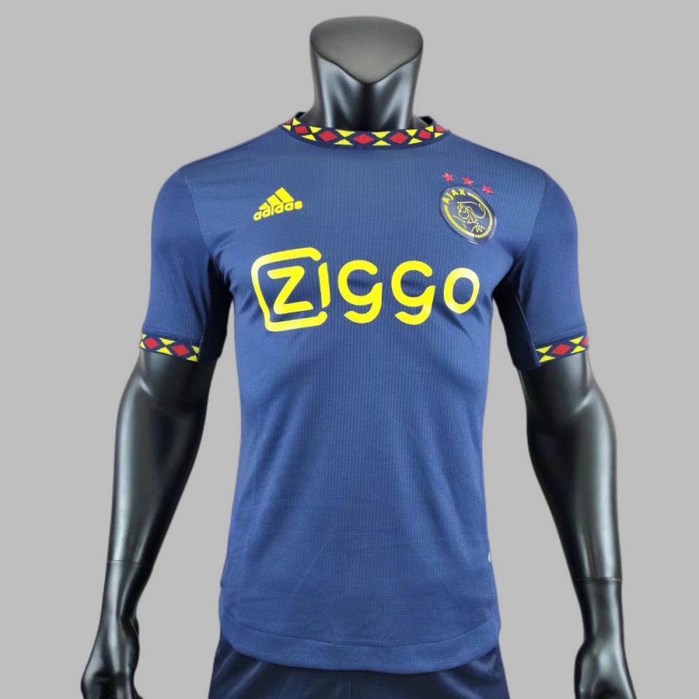 jersey/Camisa De Fútbol Ajax 2022 2023 Fuera Edición Azul Para Hombre