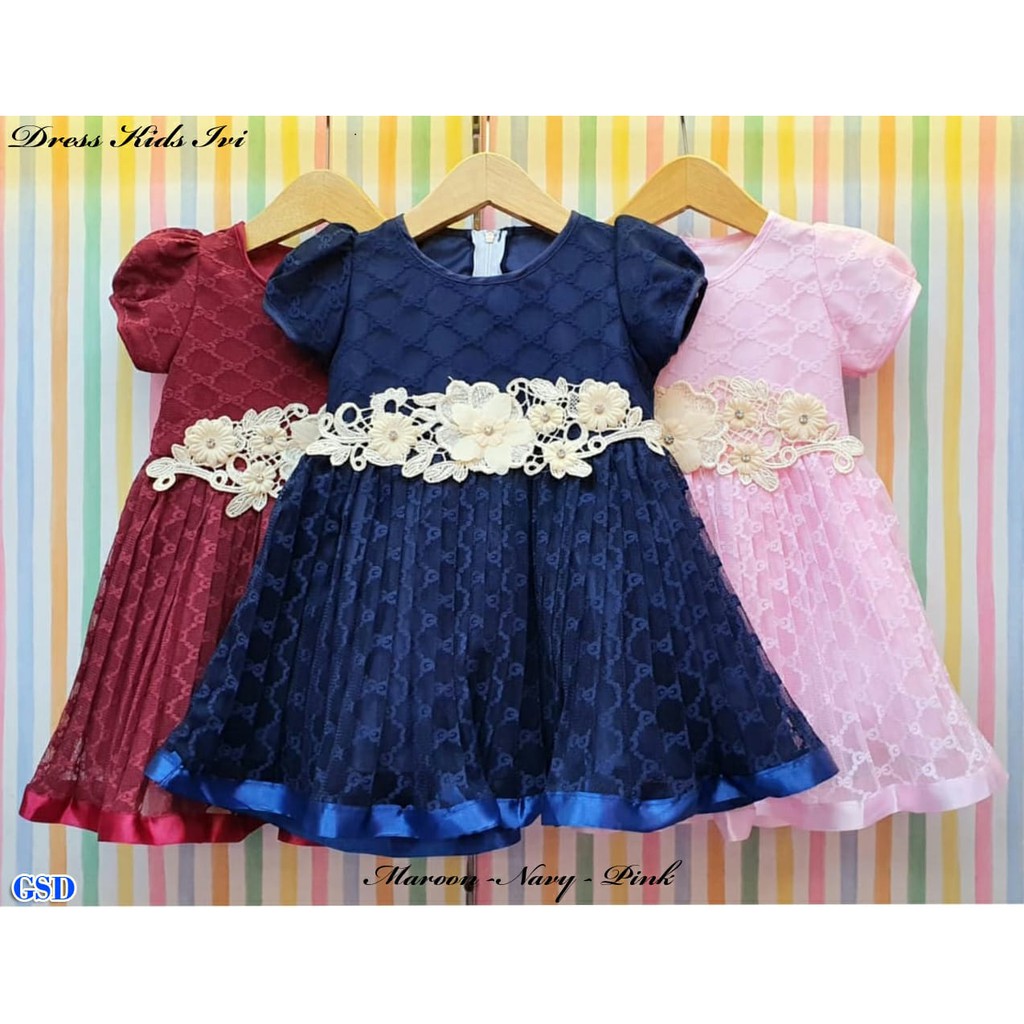 Vestido ivi para niños / vestido de bebé de 1 año / vestido de bebé /  vestido de bebé / vestido de niña / vestido de niña / vestido | Shopee  México