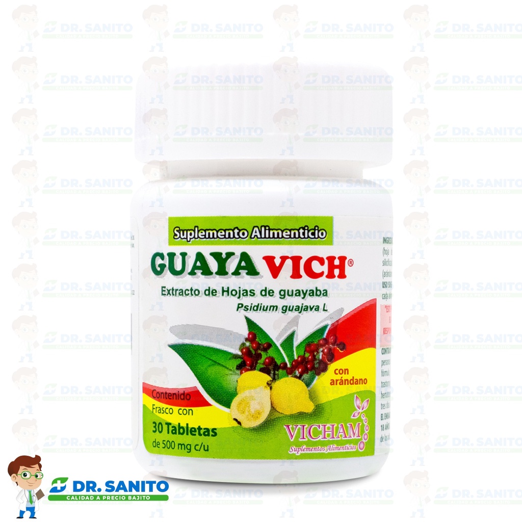Guaya Vich Extracto De Hojas De Guayaba 30 Caps Vicham Shopee México