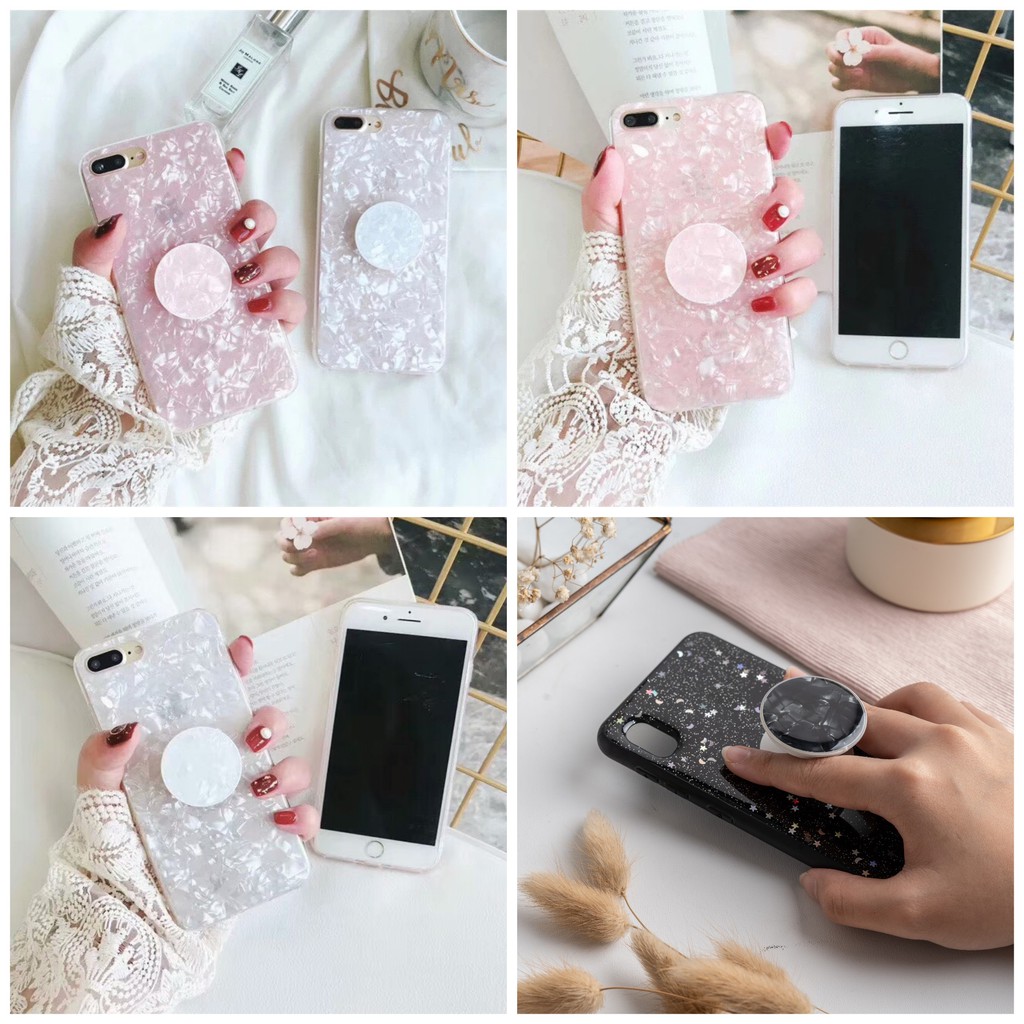 POP SOCKET Funda De Cristal Con Enchufe Pop Samsung A22 4G A22 5G A23 