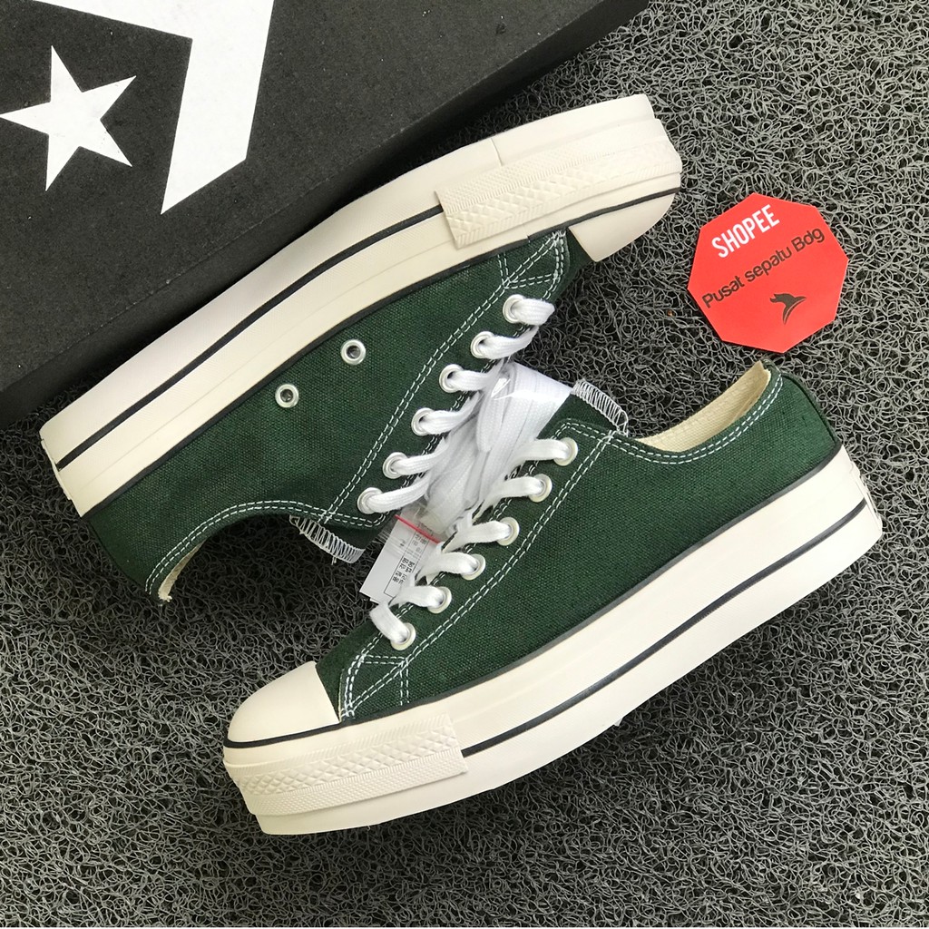 Converse verdes outlet bajas