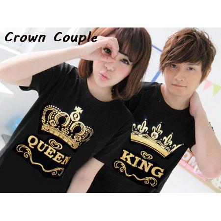 Pareja king queen camisa bonita corona gruesa pareja negra | Shopee México