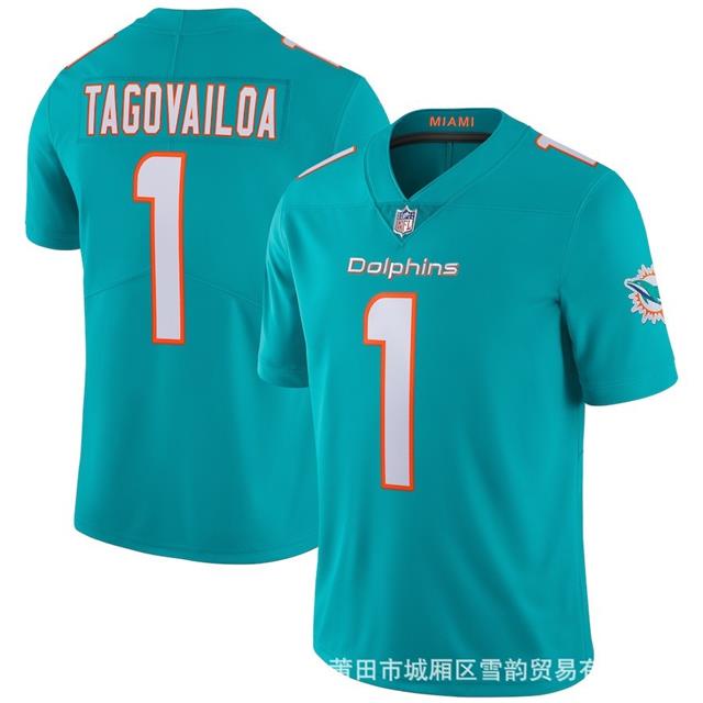 Men's Nike Jarvis Landry Aqua Miami Dolphins Game Jersey