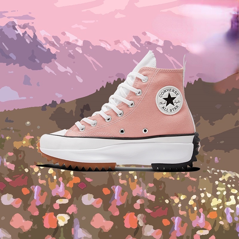 misericordia vistazo granizo 2colors liquidación Converse Run Star Hike alto corte rosa plataforma  plataforma zapatos de lona Talla 35-40 | Shopee México
