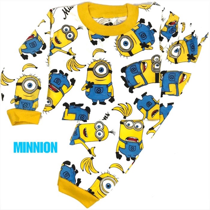 Ropa de niños niños hombres ajustes PP MINION peinado T-Shirt materiales -  OB-M MINION | Shopee México