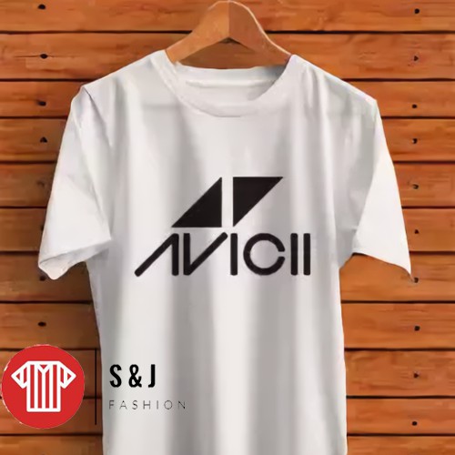 Camiseta DISTRO blanca 028 PREMIUM Avicii Music LOGO | Shopee México