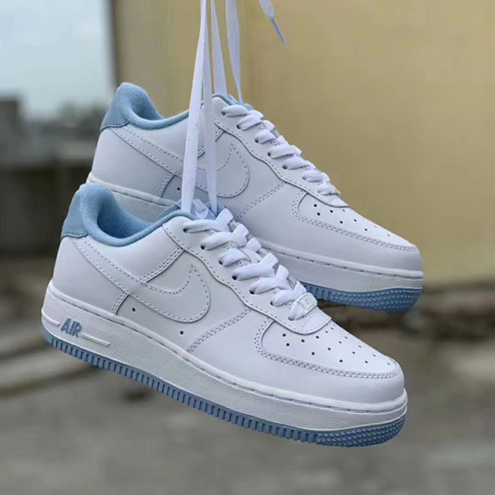 Nike Air Force One AF1 Leche Blanco Bebé Azul Mujeres Running Zapatos | Shopee