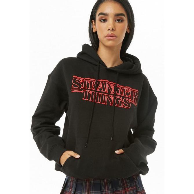 Sudadera con capucha Stranger Things 100% Real imagen negro suéter, Xs Chamarra Distro hombres jersey hombres mujeres