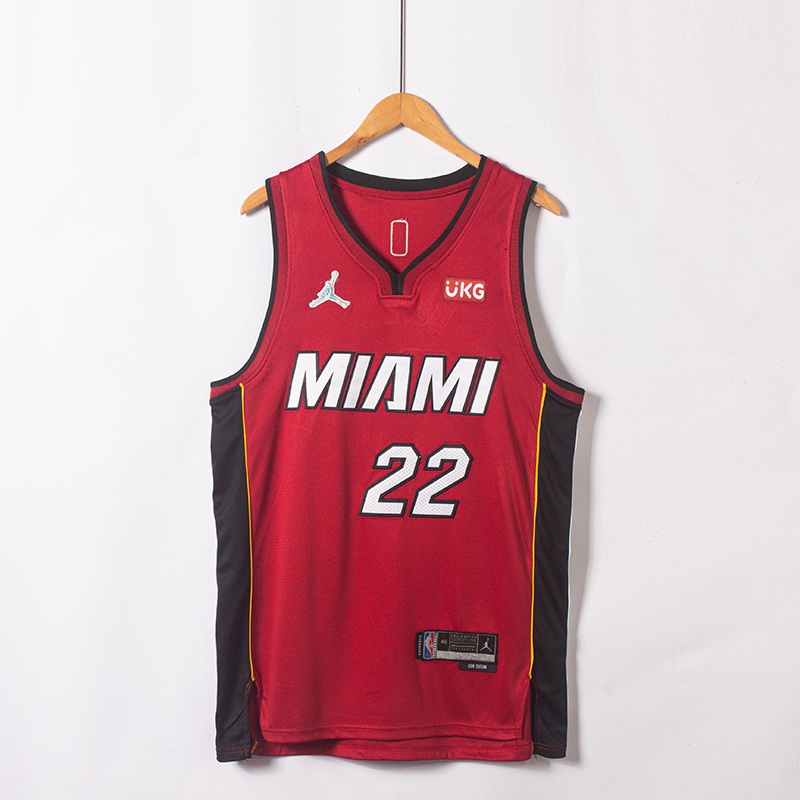 Miami Heat # 22 Butler Fan Jersey Chaleco De Baloncesto Camiseta De Baloncesto De Media Manga Transpirable Camiseta Retro WZAAA Camiseta De La para Hombre 