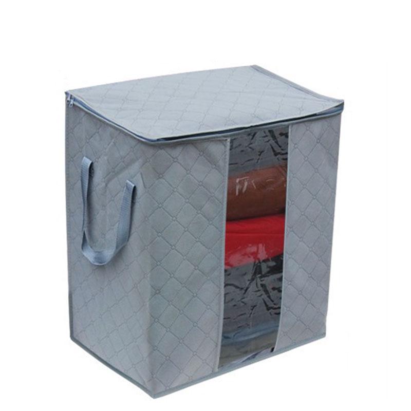 Bolsa de almacenamiento de manta o ropa de material seguro y estable gris-2 unidades, 70 x 50 x 30 cm duradera para múltiples funciones y resistentes a la humedad 