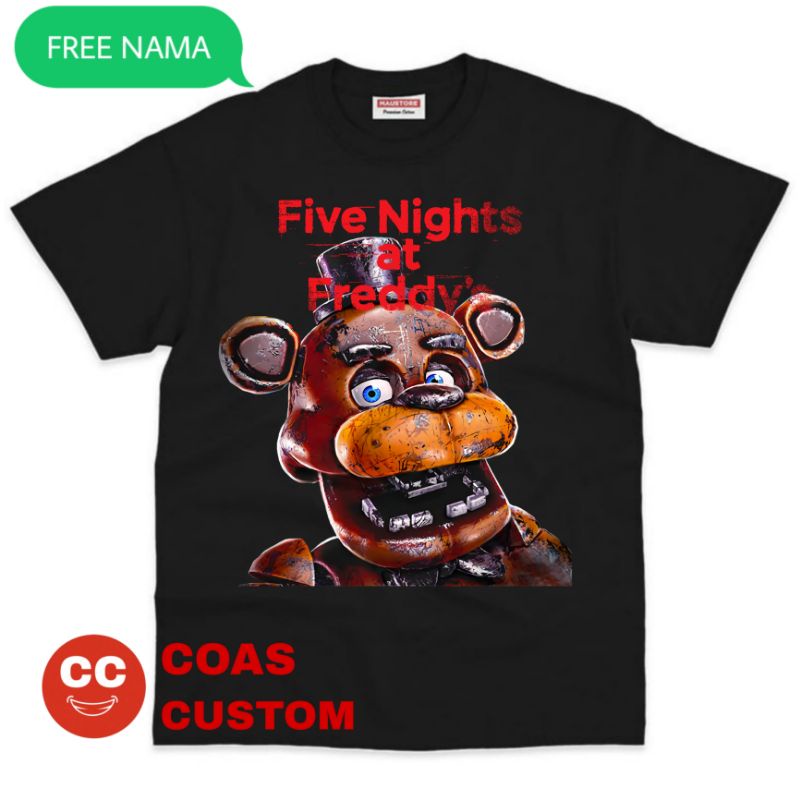 Fnaf FIVE NIGHTS AT FREDDY'S camiseta Material PREMIUM | Shopee México