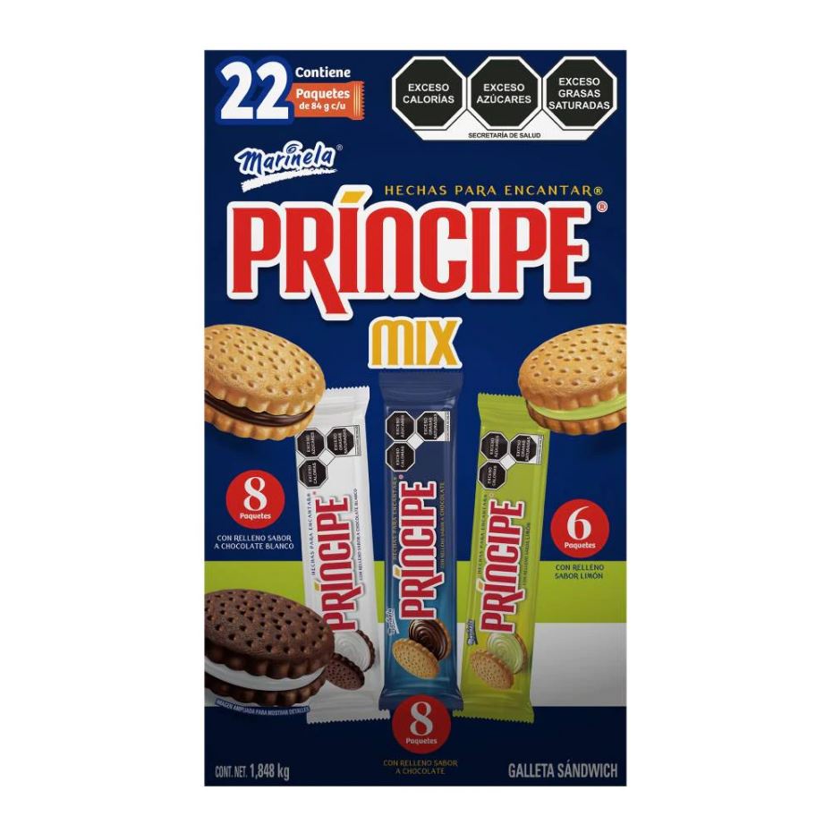 Galletas Principe Marinela Mix Con 22 Piezas De 84g Cu Shopee México 9912