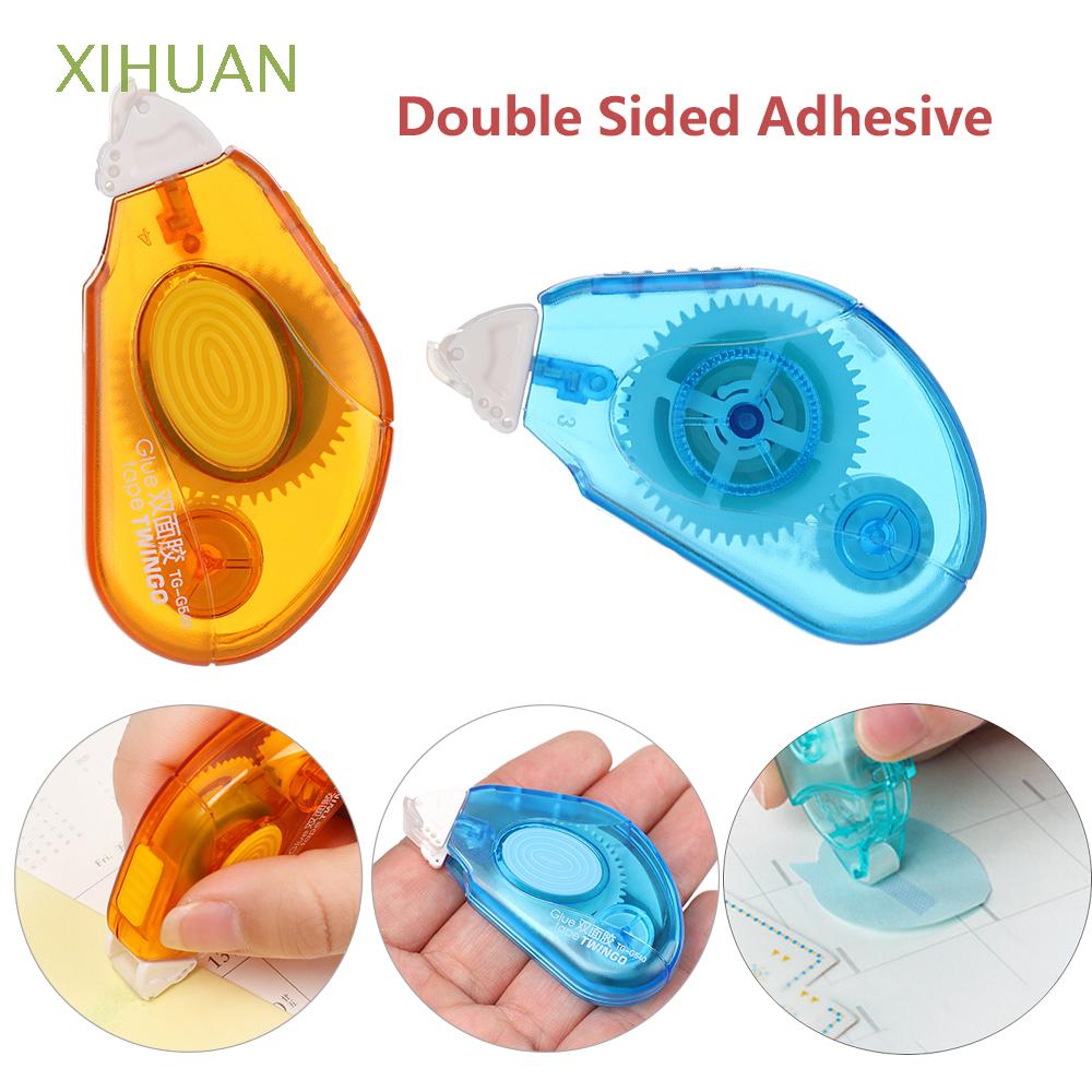 Xihuan Stationery Double Sided Adhesive Creative Glue Tape Dispenser Dots Stick Roller New Refillable Scrapbooking Decor Lovely Practical Office Supplies Shopee Mexico