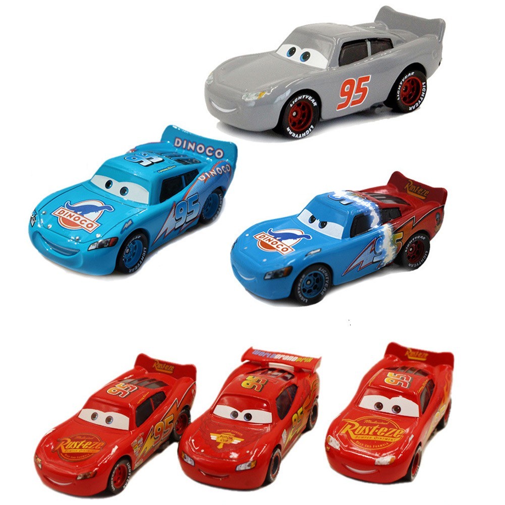 Cars 2 Lightning McQueen Racer Car & Mack Truck Niños Juguete Regalos Set 7PCS 