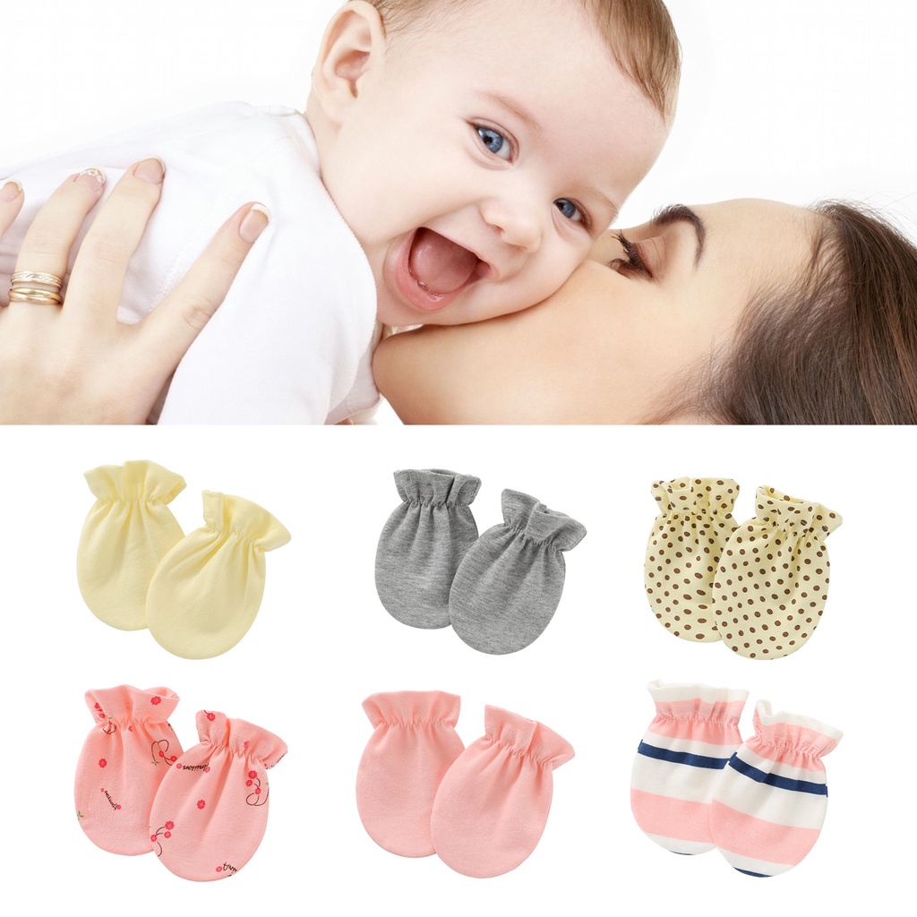 Wunongnu 1 Par De Guantes De Bebe Ecologico Lindo Patron De Algodon Recien Nacido Bebes Antiaranazos Manoplas Para Proteccion Facial Shopee Mexico