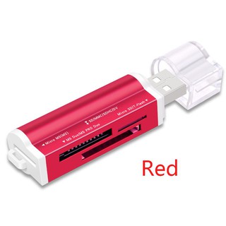 Micro SD MMC SDHC TF, USB 2.0 multicolor MECO Lector de tarjetas de memoria 