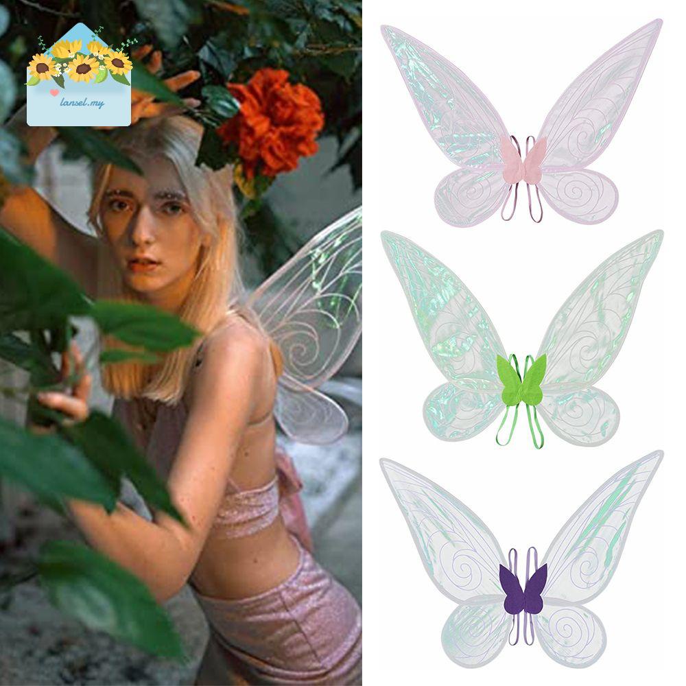 alas de Disfraces de Hadas de Mariposa Hada y ángel para niñas Disfraces de Halloween Amosfun alas de Mariposa Regalos de cumpleaños para niños 