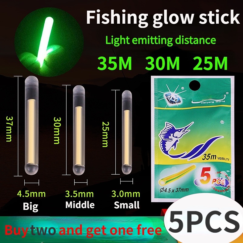 BPS Varilla del Flotador Pesca Barritas de Luz Fluorescente para Pesca Pack de Barras de Luz Float Glow Stick Night Fishing Brillante Luminoso