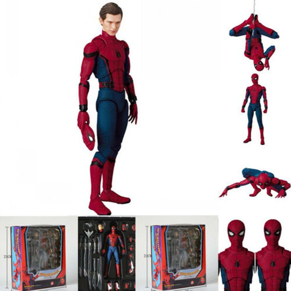 Spiderman Homecoming Figura De Acción Mafex Medicom Juguete Collectiom Marvel