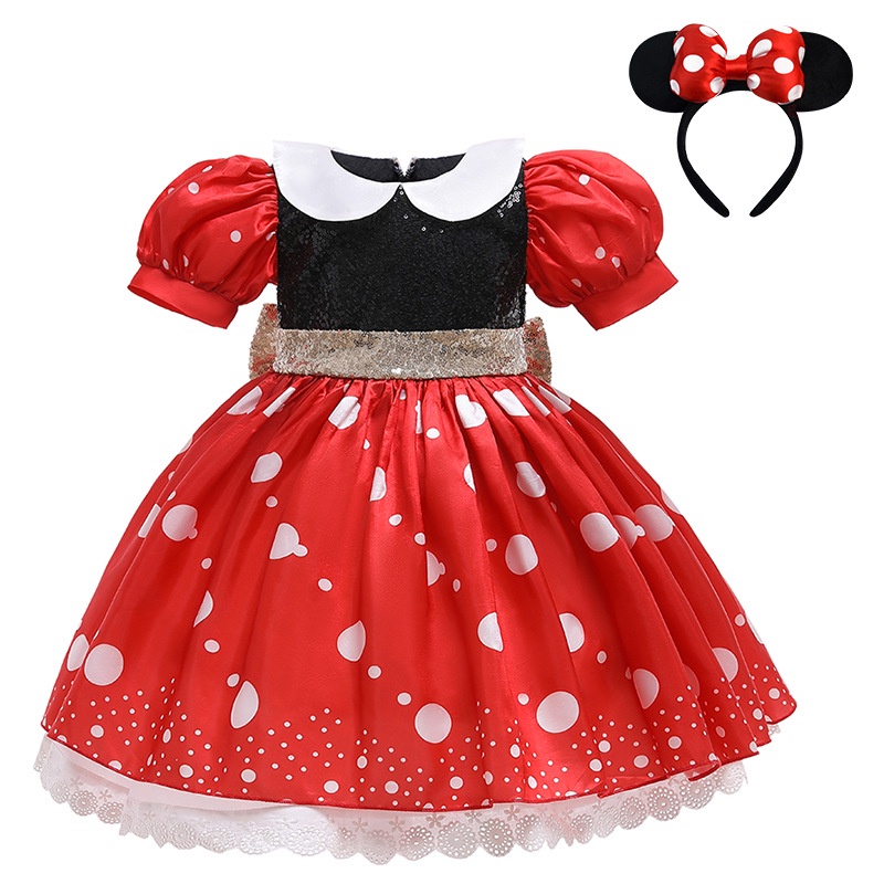 Bebé Niña Niños Minnie Mouse Disfraz De Puntos Vestido De Halloween Tutú  Princesa Fiesta De Cumpleaños Ropa De | Shopee México