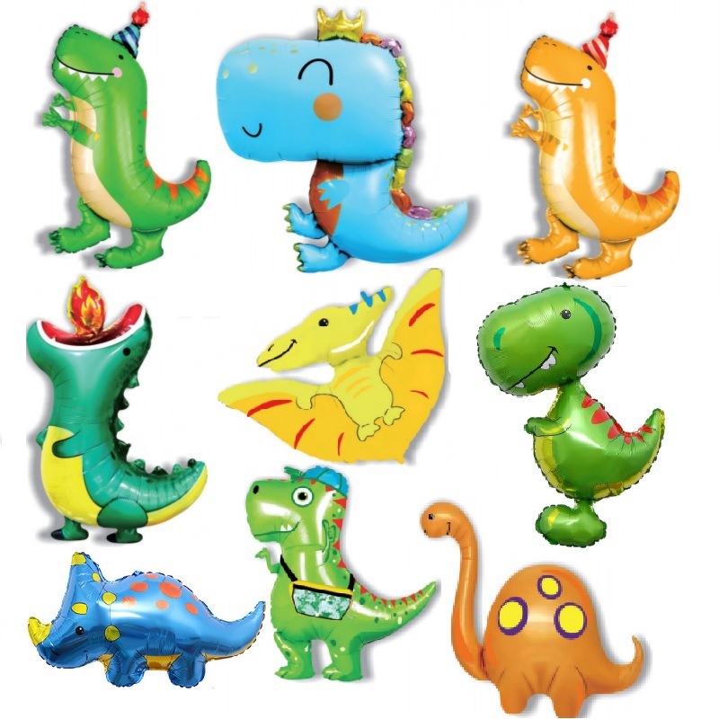 De Dibujos Animados De Dinosaurios Globo De Papel De Aluminio De Los ...