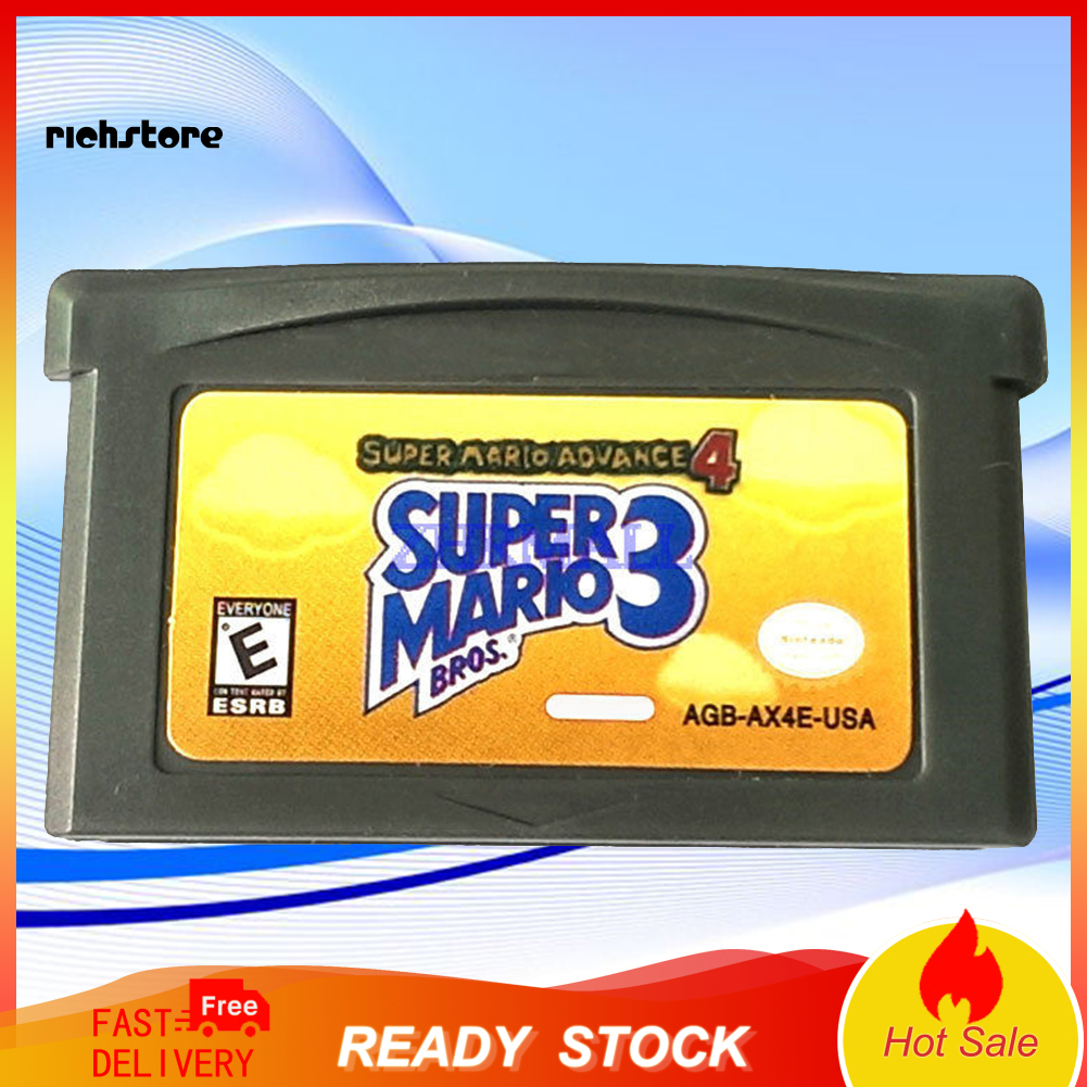 YXPJ* Super Mario Bros 3 US Version Game Cartridge Card for Nintendo  GameBoy Advance | Shopee México