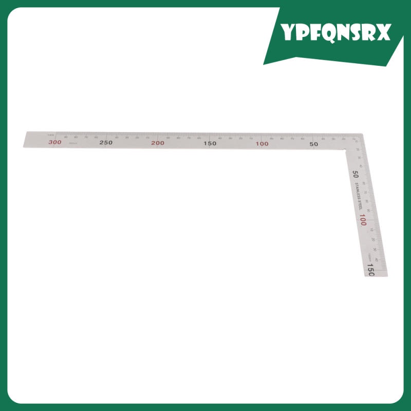 15x30cm  25x50cm 90 ° Regla cuadrada en ángulo en L de acero inoxidab 