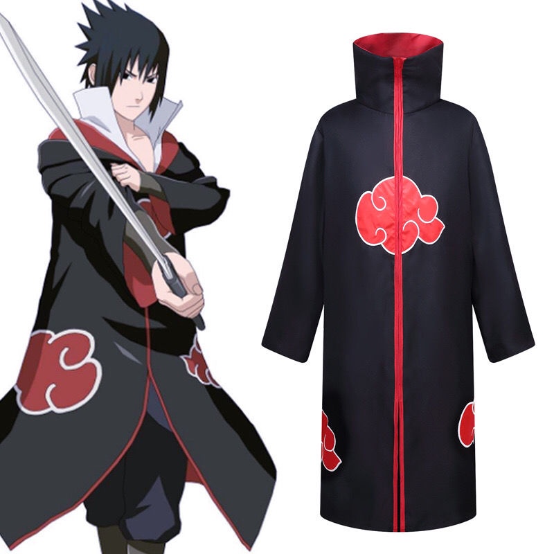 Naruto Organization COS Ropa Ninja Anime Xiao Group Capa Uchiha Itachi  Disfraz Xiaoyun Cortavientos | Shopee México