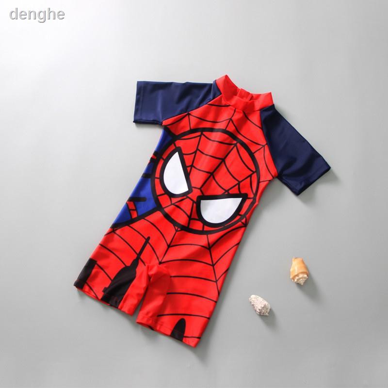 Spiderman Bebe Ninos De Manga Corta Traje De Bano Ninos De Dibujos Animados Trajes De Bano De Una Pieza Shopee Mexico