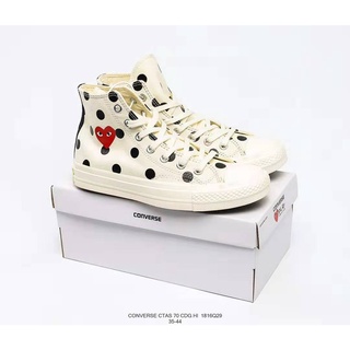 cdg converse low polka dot