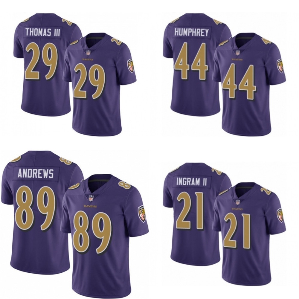 NFL Baltimore Ravens (Lamar Jackson) Men's Game Football Jersey.