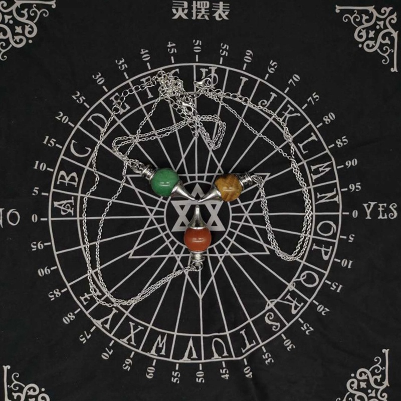 Es Tarot Tablecloth Divination Tarot Card Pad Pendulum Magic Pentacle Runes Tarot Altar Table Cloth 30x30cm Shopee Mexico