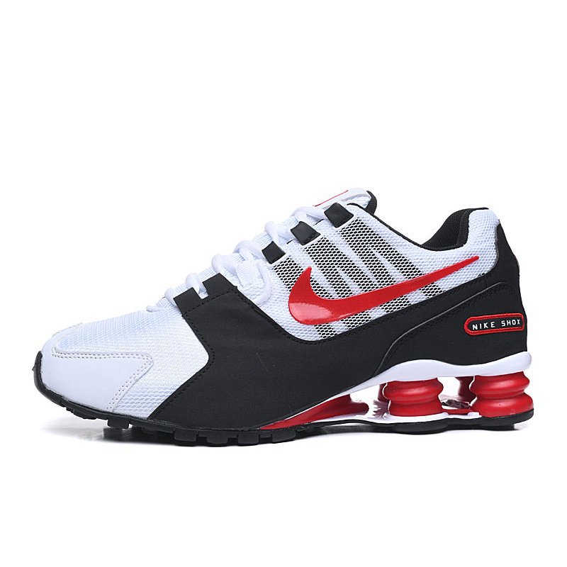 red and white nike shox