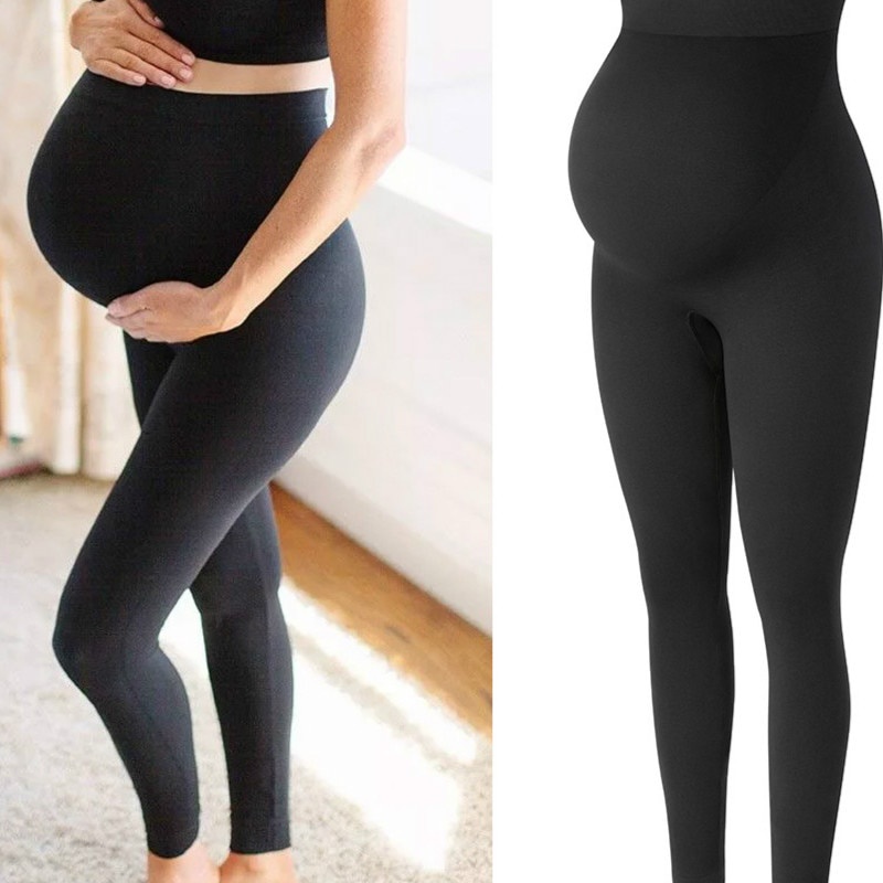 Bmeigo Jeans de Maternidad de Las Mujeres Leggings de extensión de Cintura Embarazada Pantalones de Mezclilla Flacos 