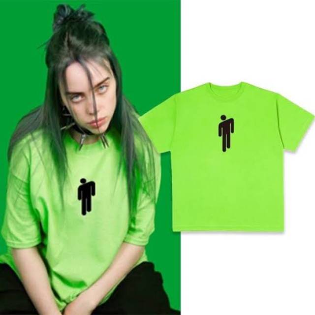 COTTON COMBED Camiseta de algodón peinado de los años 30 con logotipo BILLIE  EILISH para UNISEX | Shopee México