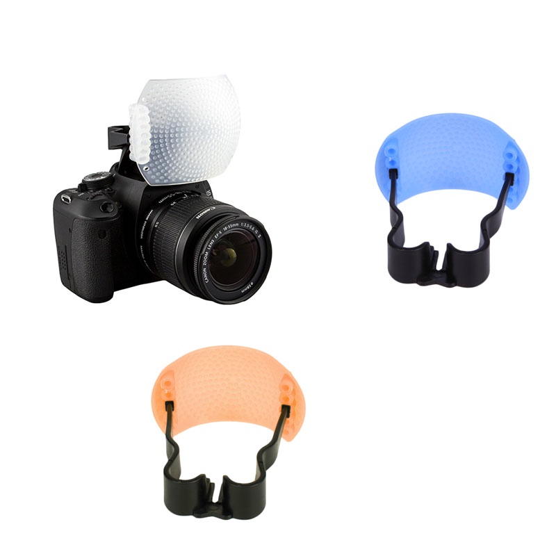 3 colores difusor Softbox kit para DSLR-cámara 