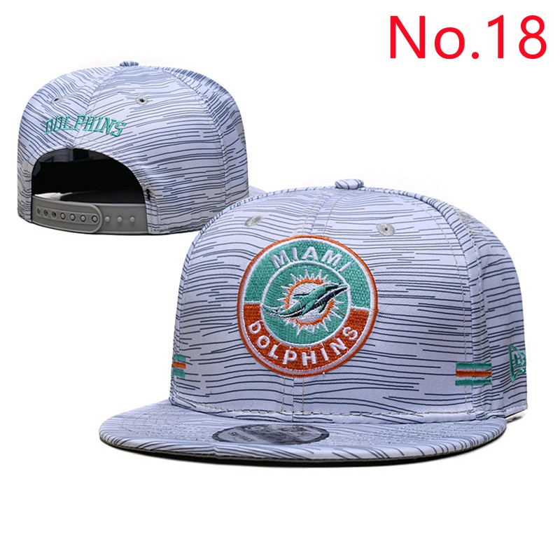 20 Style NFL Miami Dolphins Adjustable Flat Hat Outdoor Sports Hats |  Shopee México