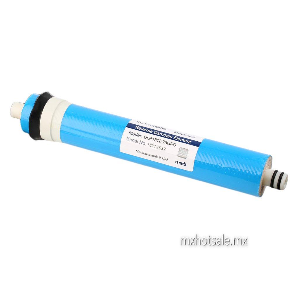 Color: azul Elemento de membrana de filtro de agua de elemento de ósmosis inversa azul ULP1812-75GPD Eliminación de sustancias químicas potencialmente dañinas 