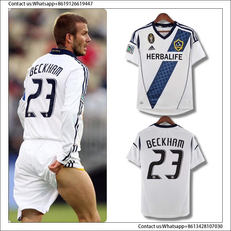 Camiseta De Fútbol Retro 2012 LA Galaxy HOME Beckham Classic Football Shirt 12-13 | México