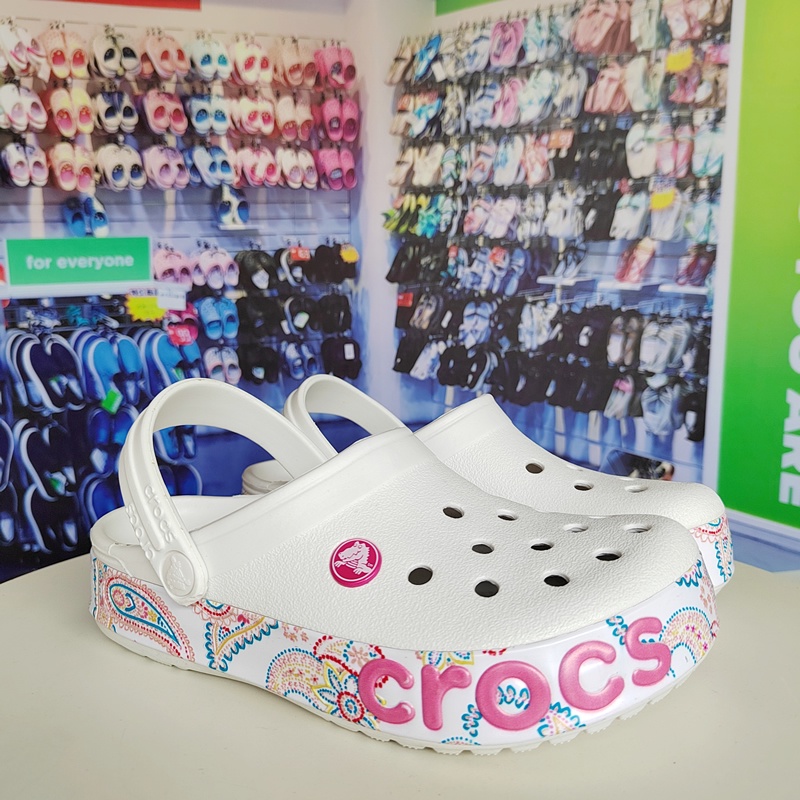 Verano Nuevos Productos Crocs Mujer Zapatos Agujero Tarjeta Luo Chi Arco  Iris Luoban Encaje Pareja Sandalias Zapatillas De Playa | Shopee México