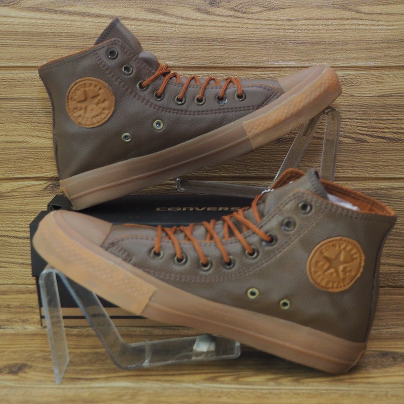 Converse zapatos de sintético ALL STAR patrón naranja cuero marrón claro alto | Shopee México