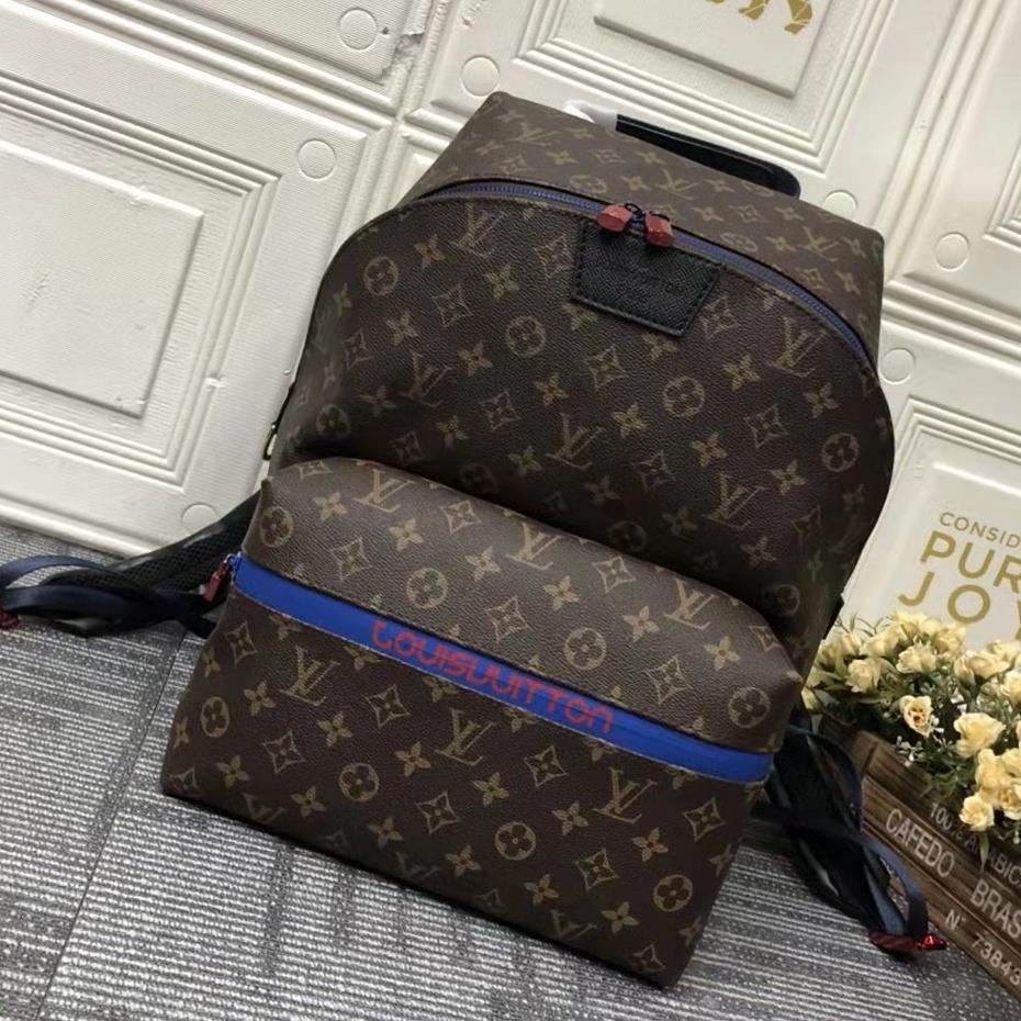 100 % original LV/Louis Vuitton Nueva Mochila De Maletero Suave , Cuero  Para Hombre , Bolsa De Viaje