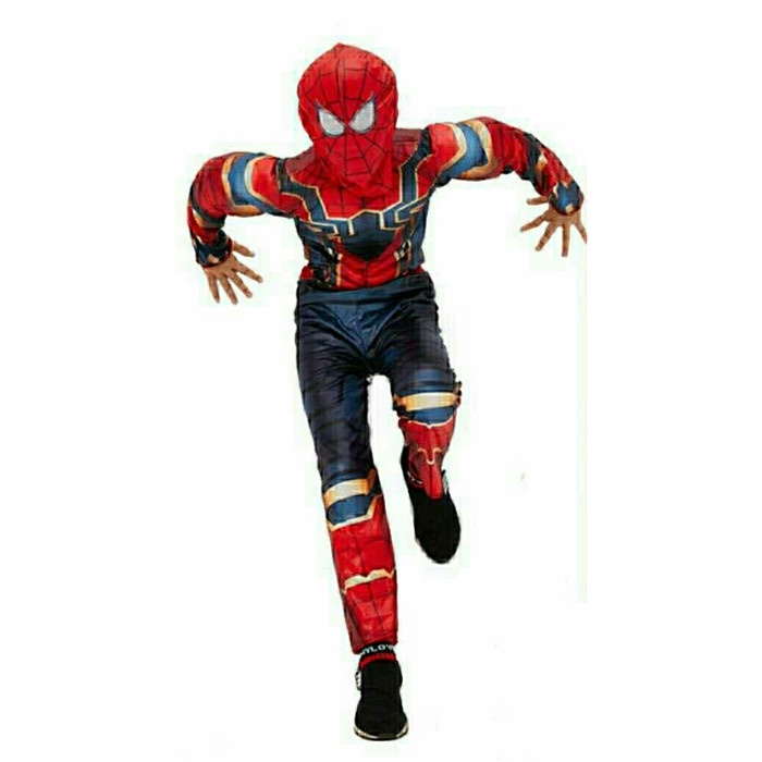 Disfraz de superhéroe infantil Spiderman ropa Spider Man + máscara (1 juego)  - rojo negro, L | Shopee México