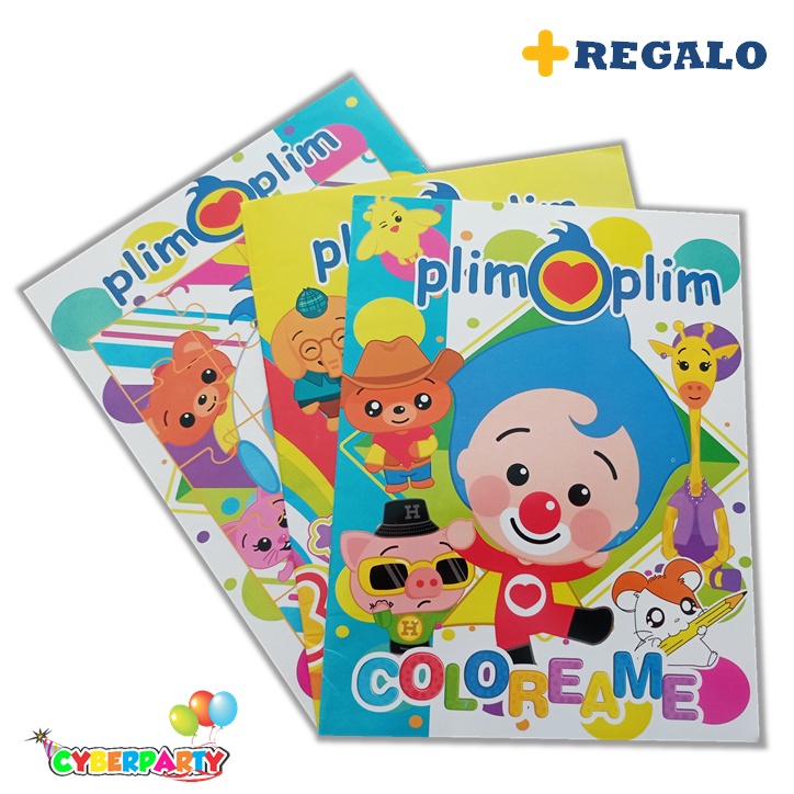 Plim Plim Libro Para Colorear Payasito Fiesta | Shopee México