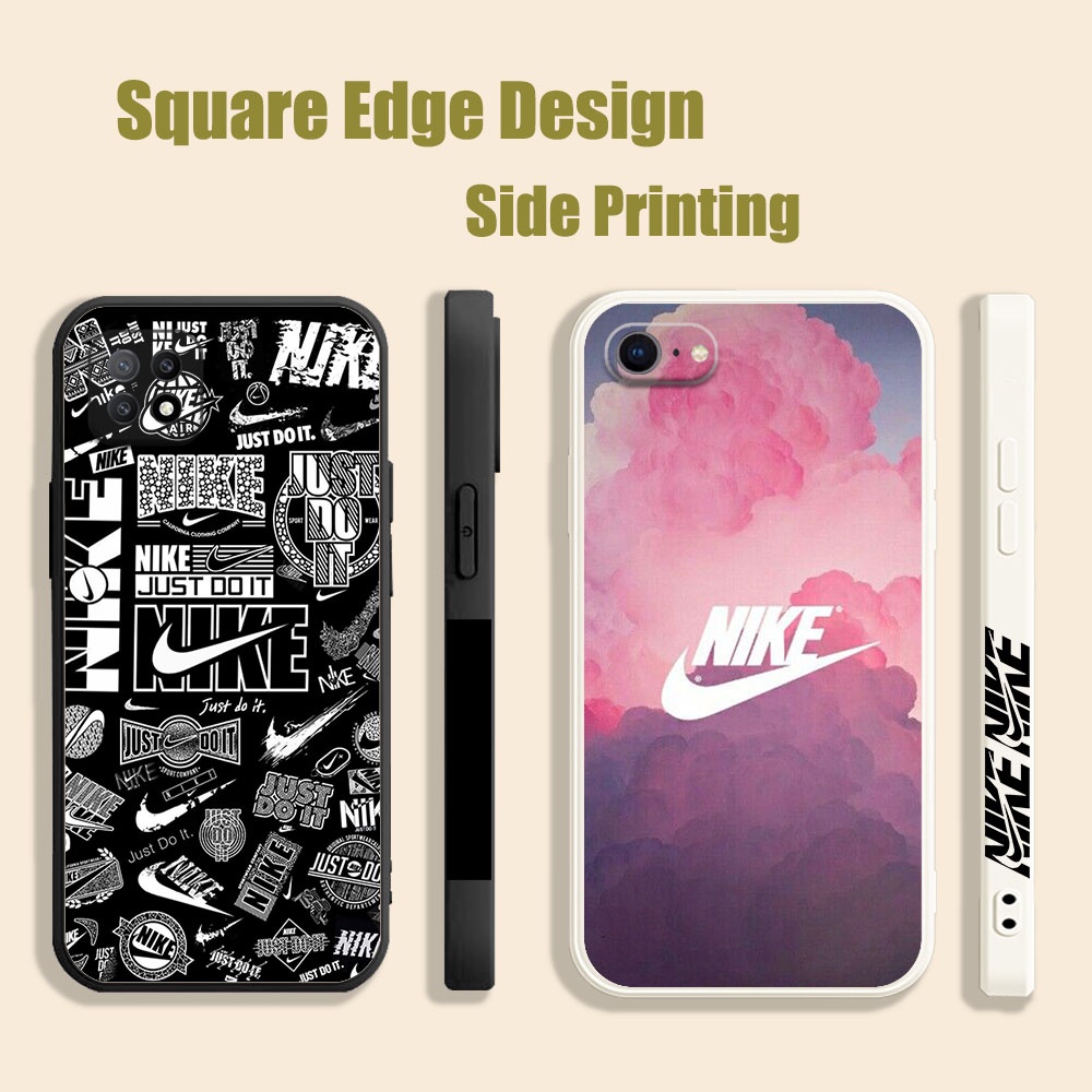 nike pictures aaa08 Para Samsung A01 A02 M02 F12 A20 A30 A53 A32 A22 Funda Para Teléfono Borde Cuadrado