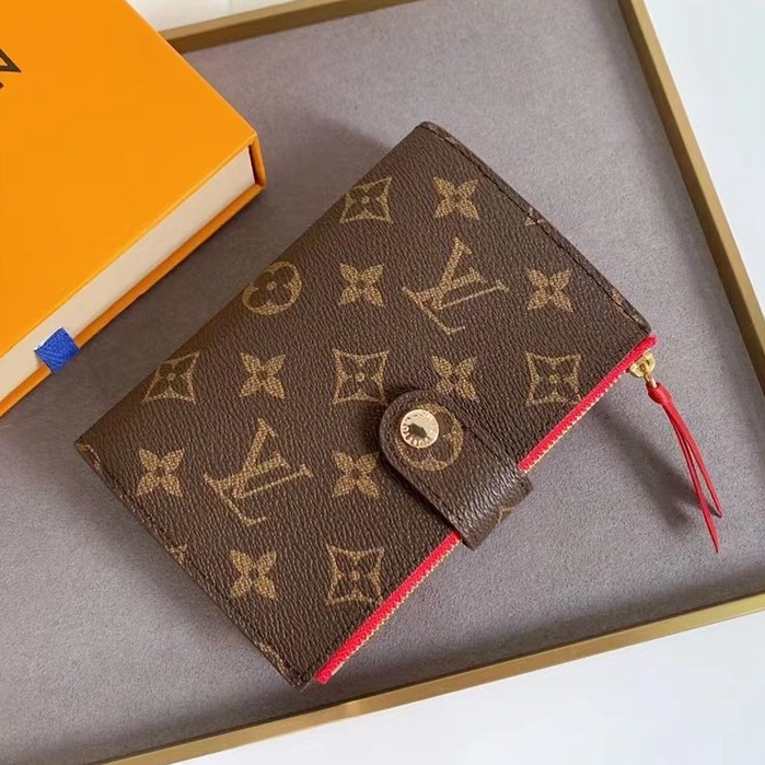 Louis Vuitton original , [Con Caja] LV Nuevo De Cuero Para Mujer , Monedero | Shopee México