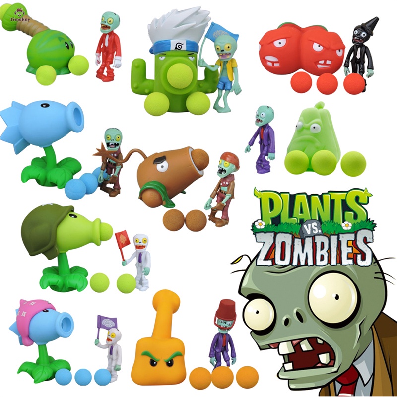 Juego Pvz Plants Vs Zombies Peashooter Pvc Figura De Acci N Modelo Juguetes Regalo De Cumplea Os